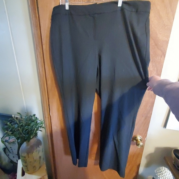J JILL NWT STRETCH SLACK TROUSER. 20W. COALHEATHER.  HIGH RISE - Picture 1 of 5